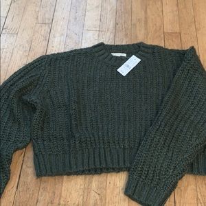New with tags green cable PacSun sweater